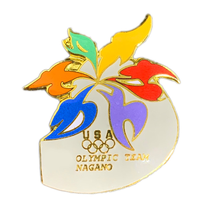 ብጁ ቡድን ዩኤስኤ 2022 ክረምት ኦሎምፒክ ታላቁ የግድግዳ ፒን