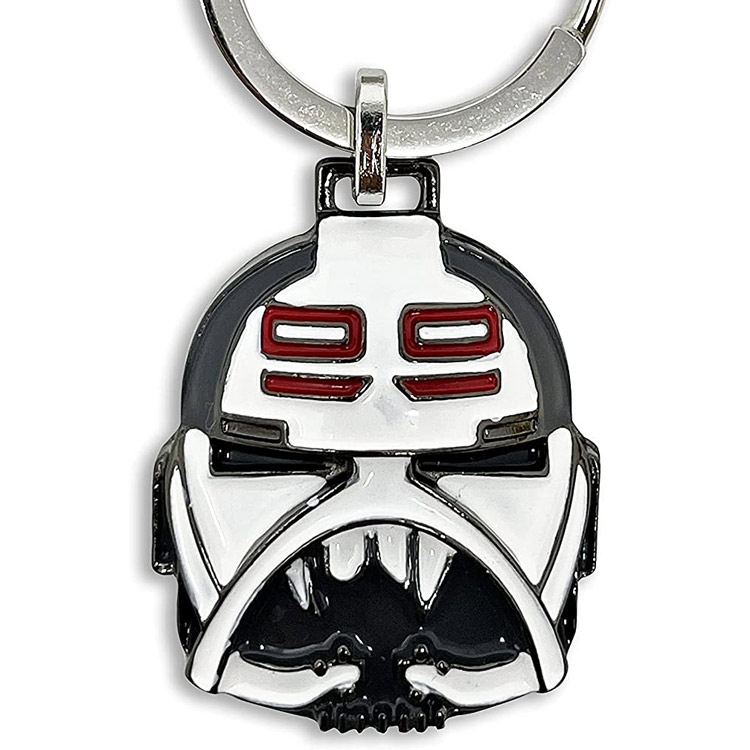 Cusotm Metal Gümüş Yıldız Savaşları Millennium Falcon Keychain Kötü Parti Hunter Kask Anahtar Yüzük
