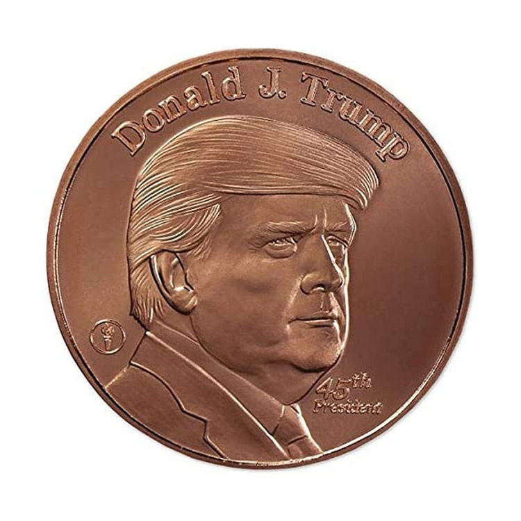 ብጁ መዳብ ዙር 1oz ንፁህ ሶኑዌሩ የመዳብ ሳንቲም