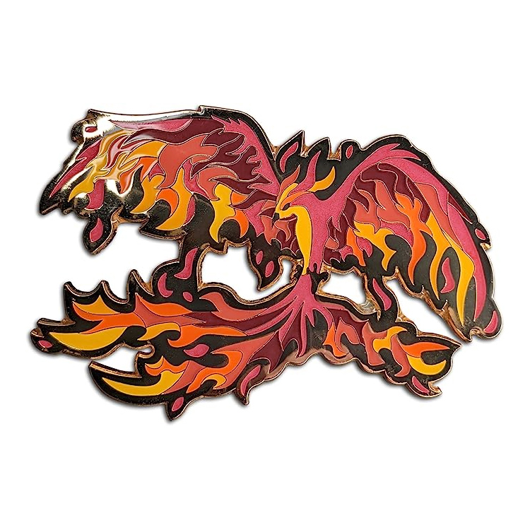 Custom Samurai Kabuto Helmet Epoxy Enamel Pin