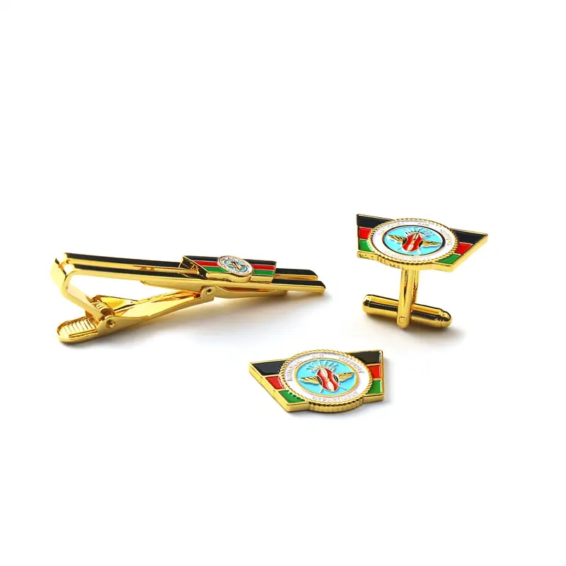 አዲስ የቅጥ ብረት ብረት አርማ ለስላሳ እና ጠንካራ የሆድ ክሊፕ ክሊፕ Cufflink