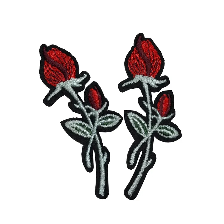 Milieuvriendelijke bloemen borduurwerkpleister voor vóór de vlucht